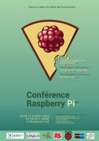 Conférence Raspberry Pi. Le jeudi 11 octobre 2018 à Chalon-sur-Saône. Saone-et-Loire.  18H30